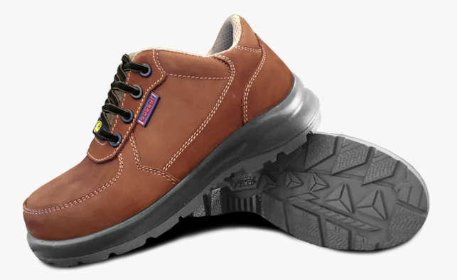 Oscar 168 Esd Brown Lace Up Safety Shoes