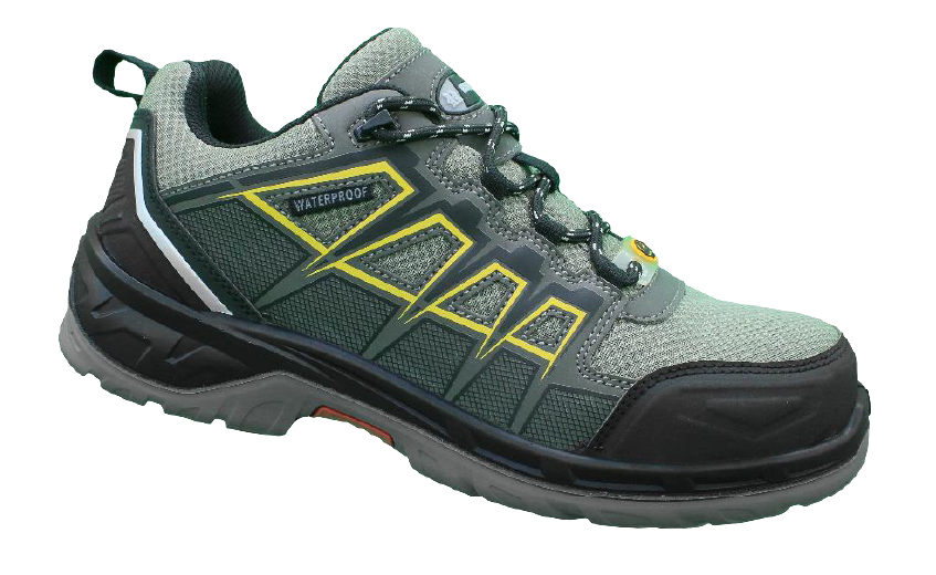 Oscar 125 Khaki Lace Up Low Cut Safety Shoe (ESD)